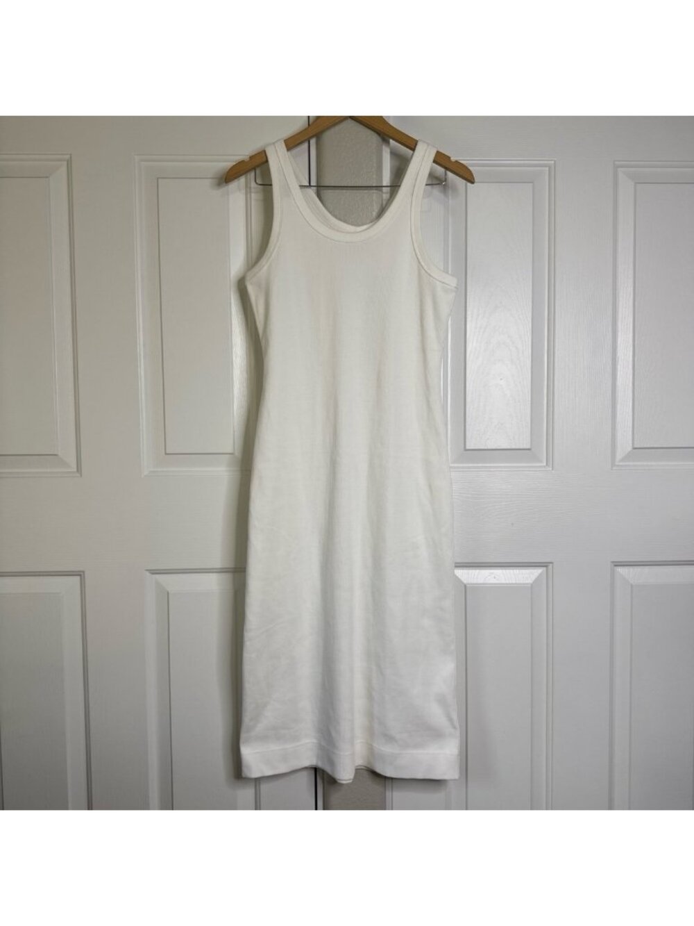 Everlane Organic Cotton Rib Knit Midi Dress Women's Medium